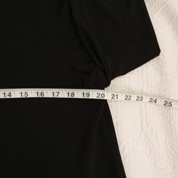 Joseph Ribkoff Black Laser-Cut Asymmetrical Jacket Button Detail Womens Size 6 - Picture 8 of 11